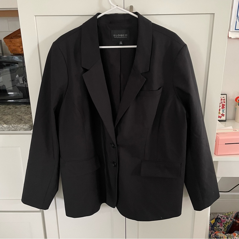 Eloquii Sydney Double Weave Suit Blazer - Picture 2 of 4